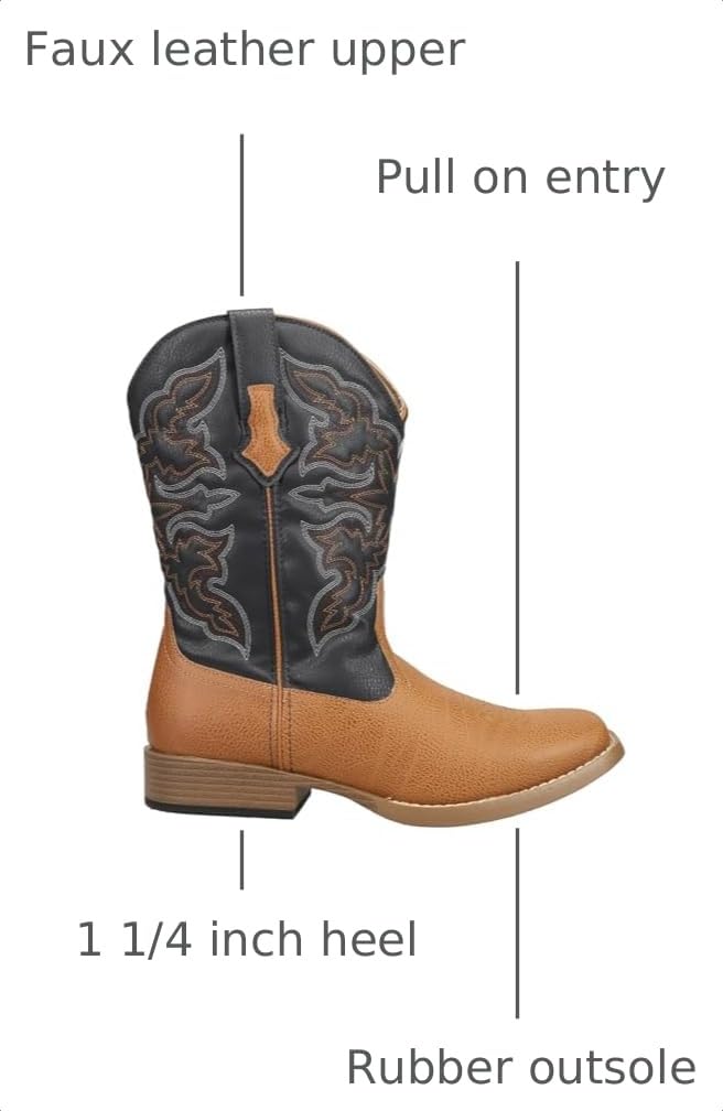 Square Toe Casual Boots S434