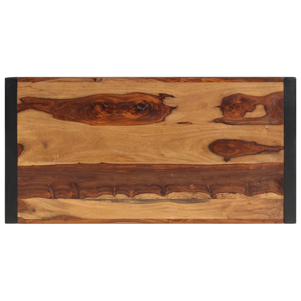 Brown Solid Sheesham Wood Rectangular Coffee Table C21582