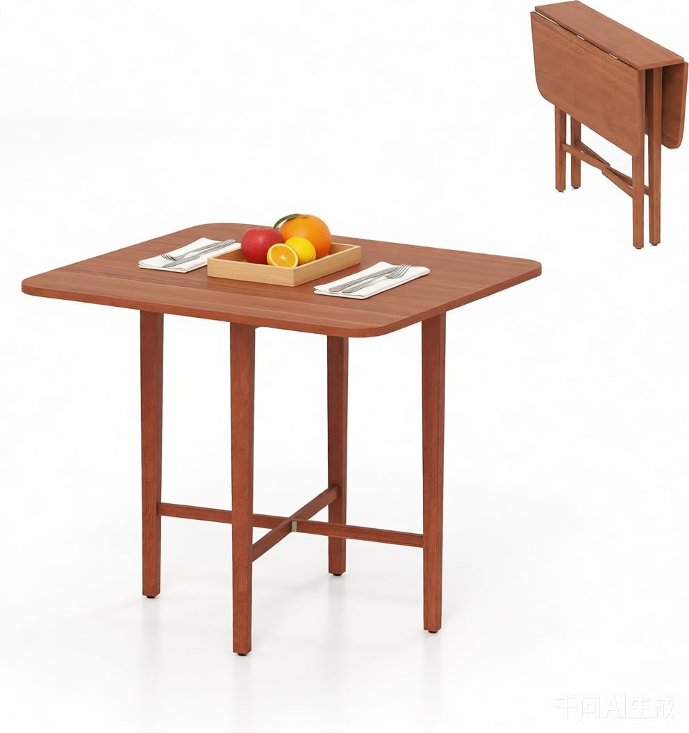 36" Foldable Square Wooden Dining Table S613300