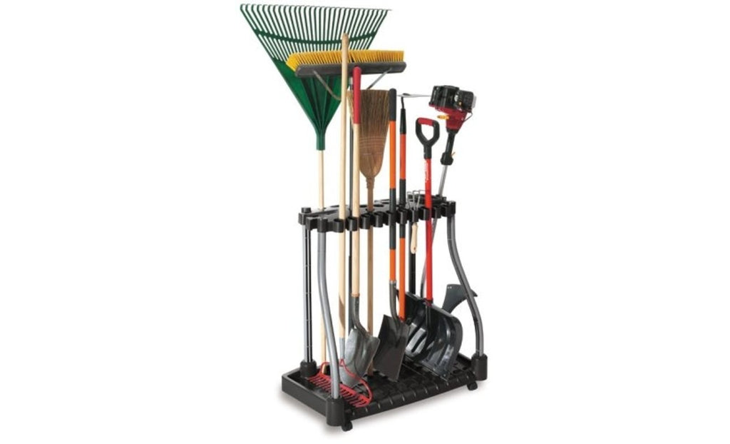 Black Wheeled Garage Tool Tower Rack Z8984