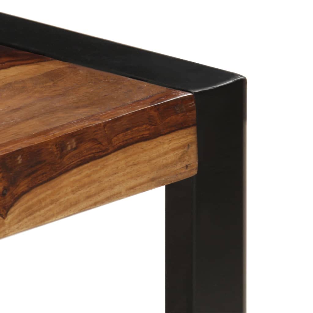 Brown Solid Sheesham Wood Rectangular Coffee Table C21582