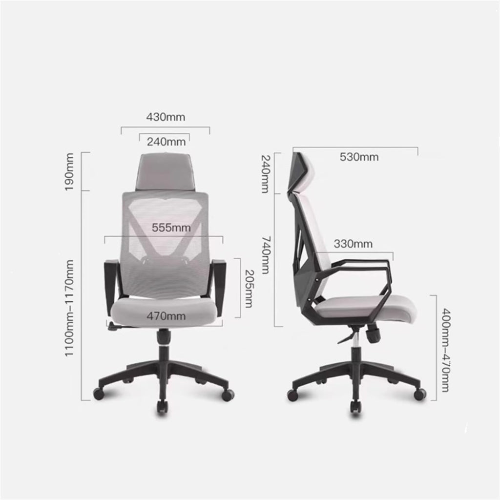 Ergonomic Mesh High Back Office Chair with Pillow D1481
