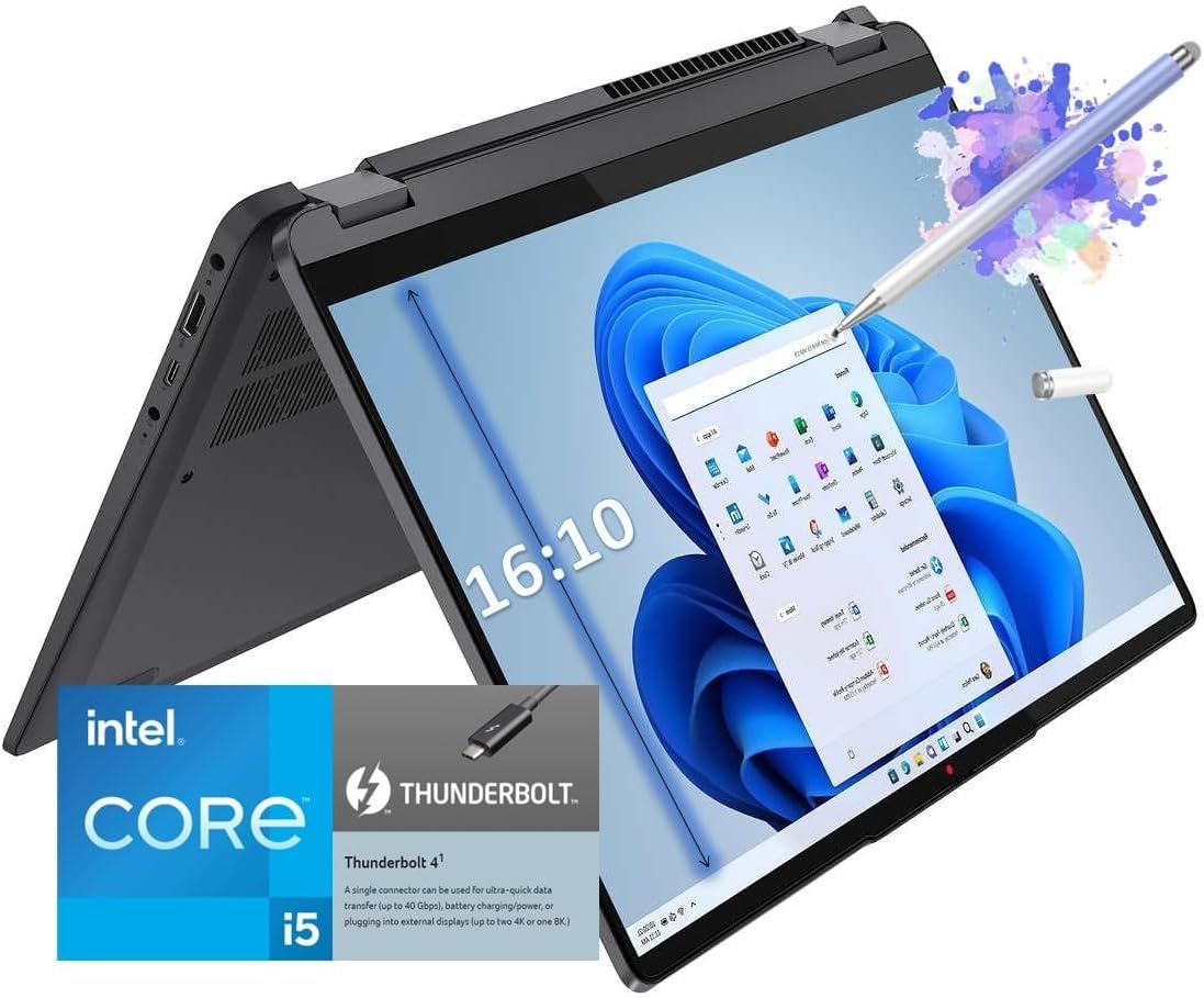 14" FHD IPS Touchscreen 2-in-1 Laptop, Intel Core i5, 8GB RAM 512GB SSD T8079
