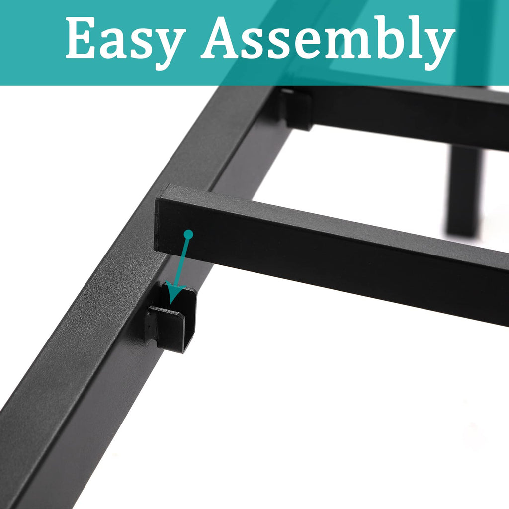 Queen Size 14 Inch Heavy Duty Metal Platform Bed Frame L488716