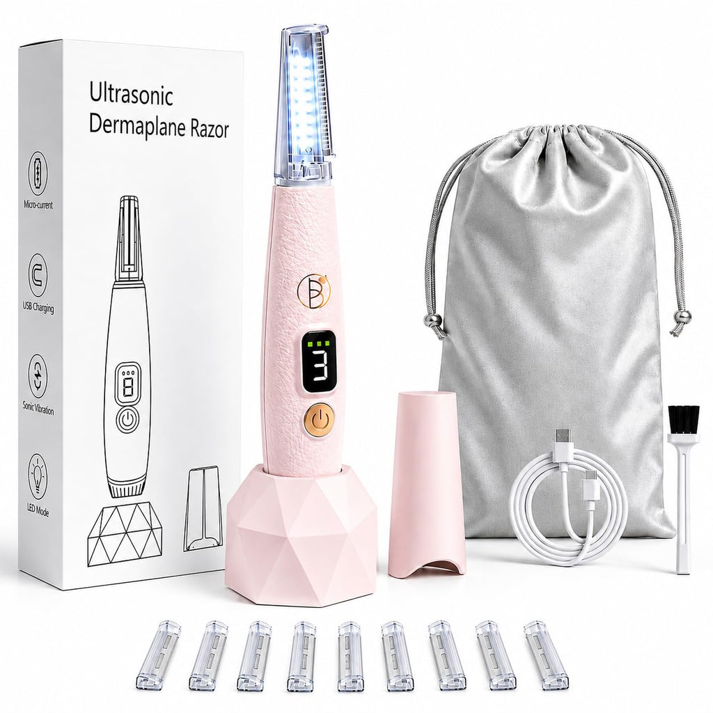 Rechargeable Sonic Dermaplane Razor with 10 Refills H22372