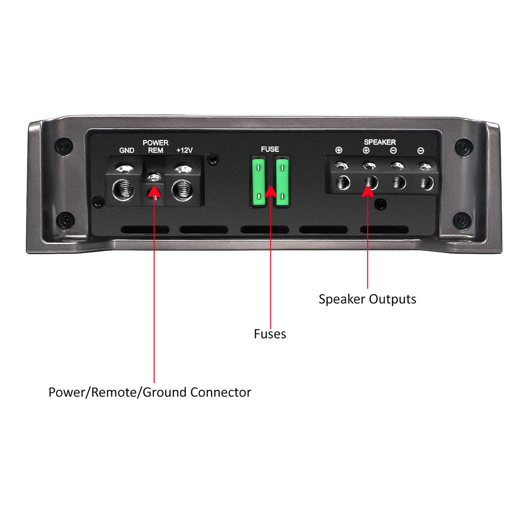 1320 Watts Class-D Car Audio Mono-Block Subwoofer Amplifier E2241