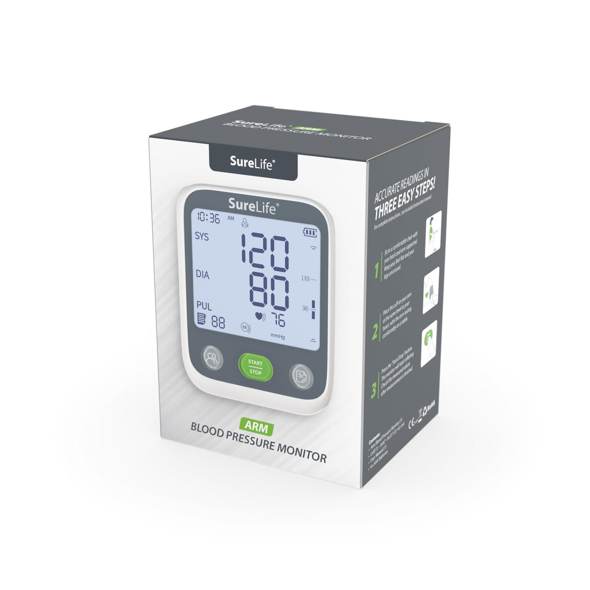 Upper Arm Blood Pressure Monitor with Arm Cuff E142122