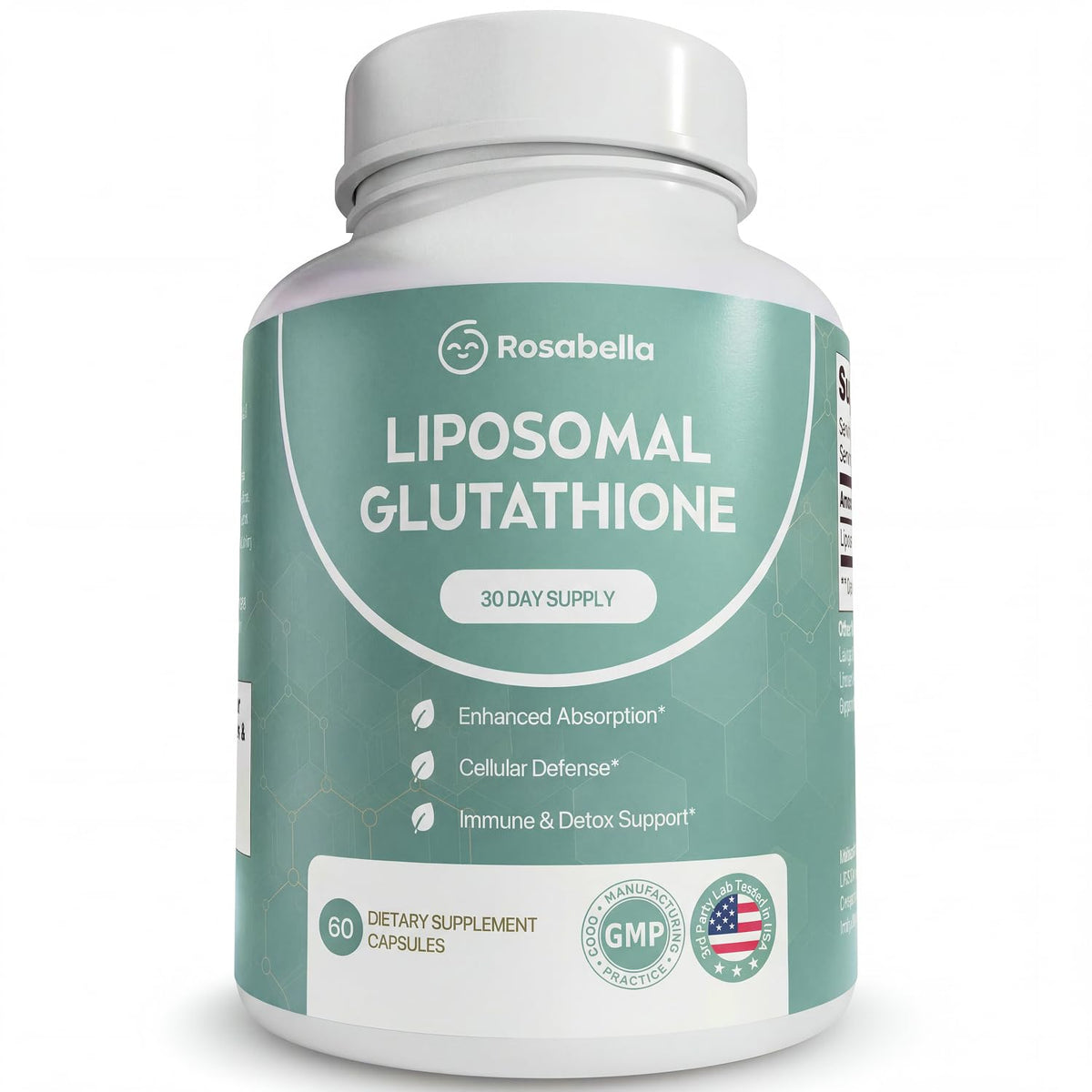 500mg Glutathione Supplement 60 Capsules F63594