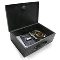 Black Steel Safe Box with Keys H2695