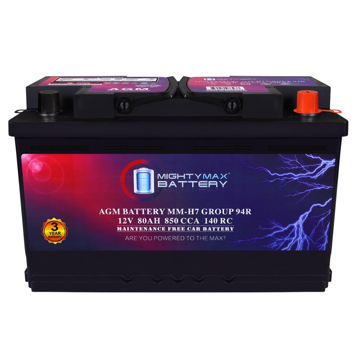 12V 80AH 850 CCA Replacement Battery R463199