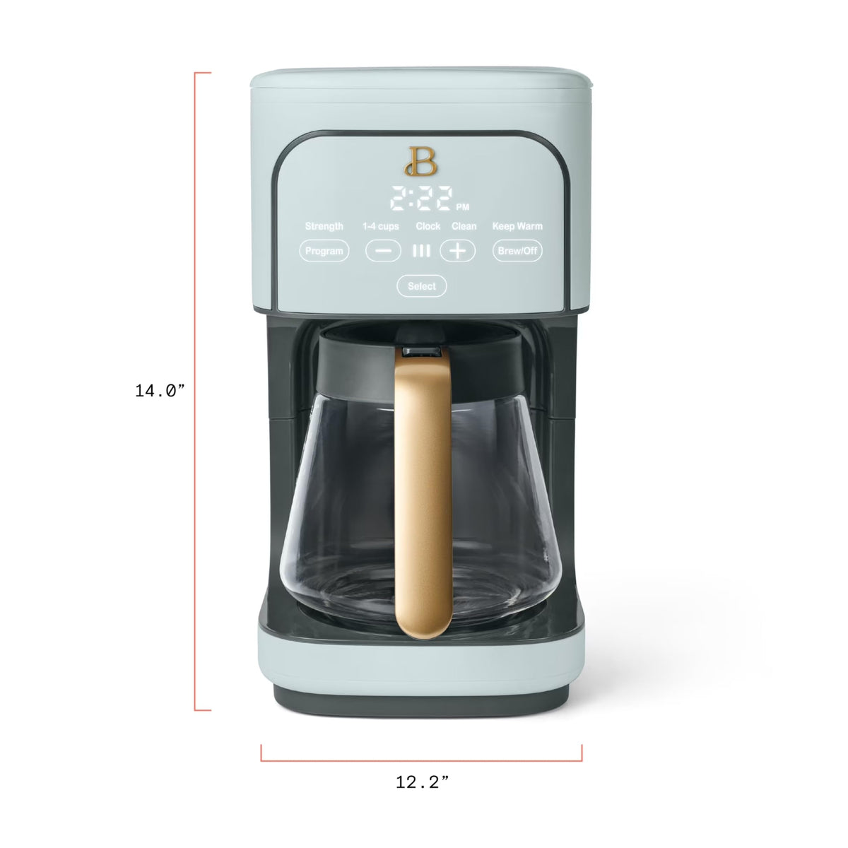 12-Cup Programmable Coffee Maker with Glass Carafe P380804