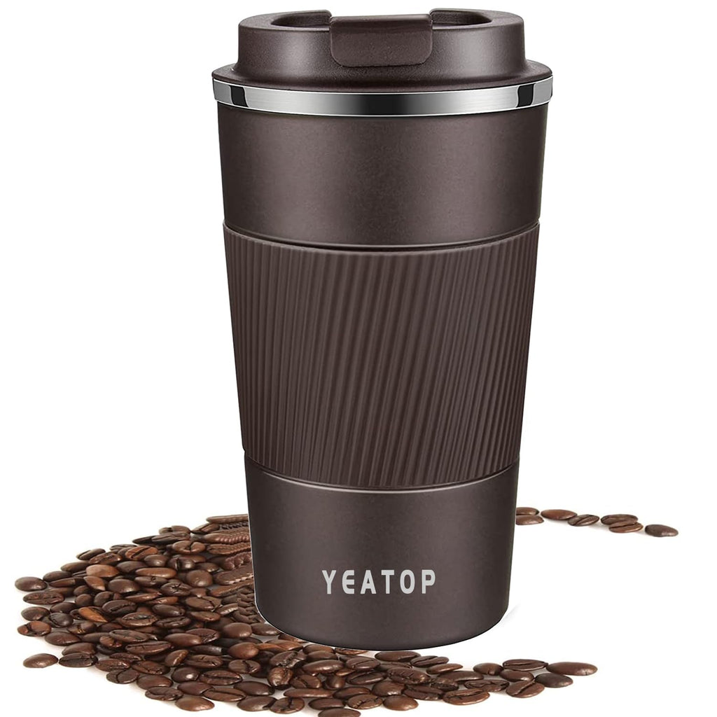 16 oz Stainless Steel Insulated Travel Coffee Mug with Lid K544