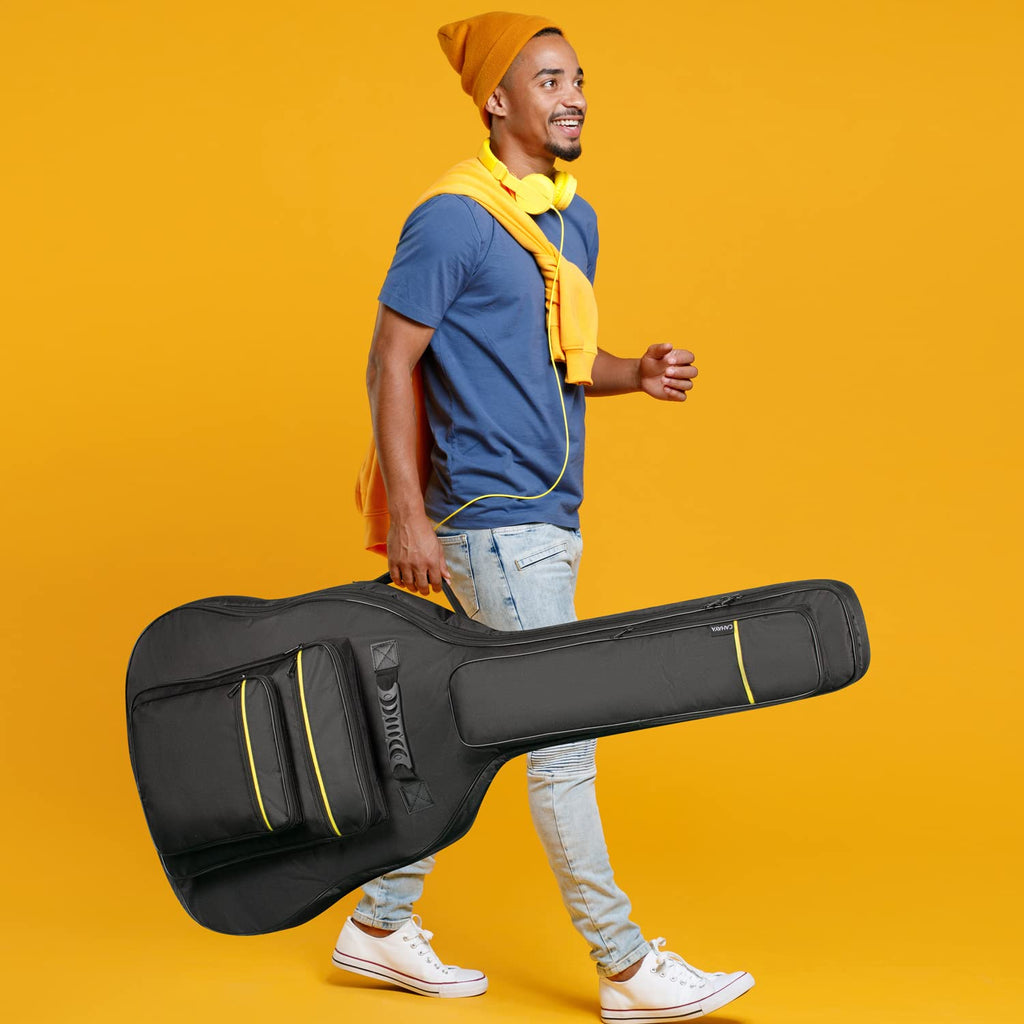 44 Inch Guitar Bag Multi-pockets 0.47in Thick Padding Water Resistent Gig Bag V9964