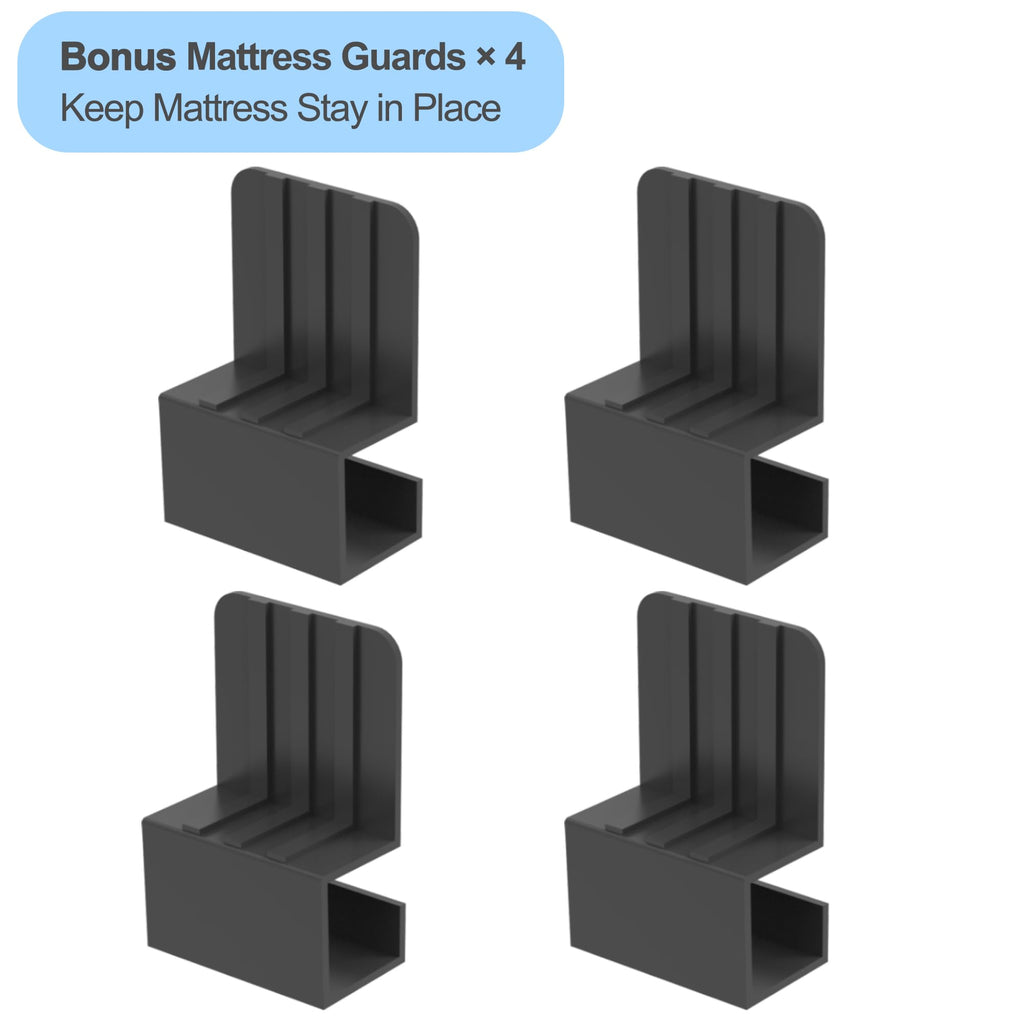 18 Inch Queen Size Black Metal Platform Bed Frame V157718