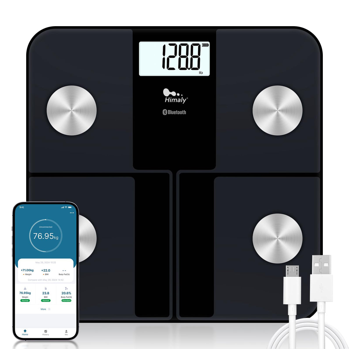 Rechargeable Digital Bathroom Scale X70046
