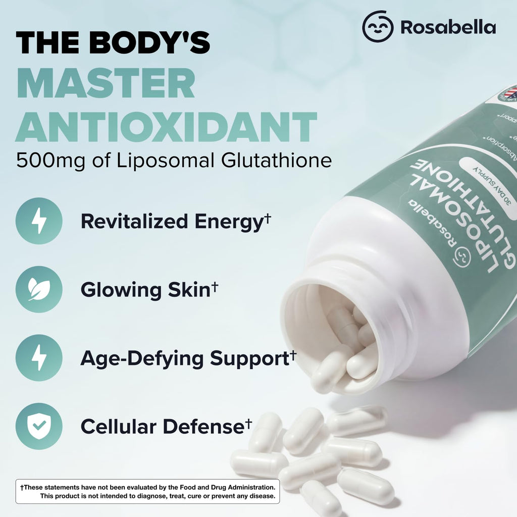 500mg Glutathione Supplement 60 Capsules F63594