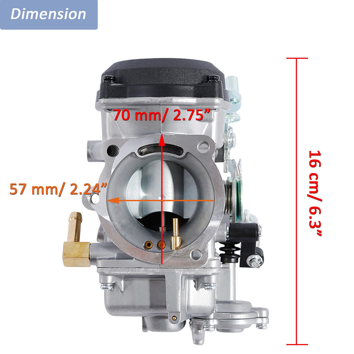 CV40 Carburetor with Fuel Filter Spark Plugs Jets P4392
