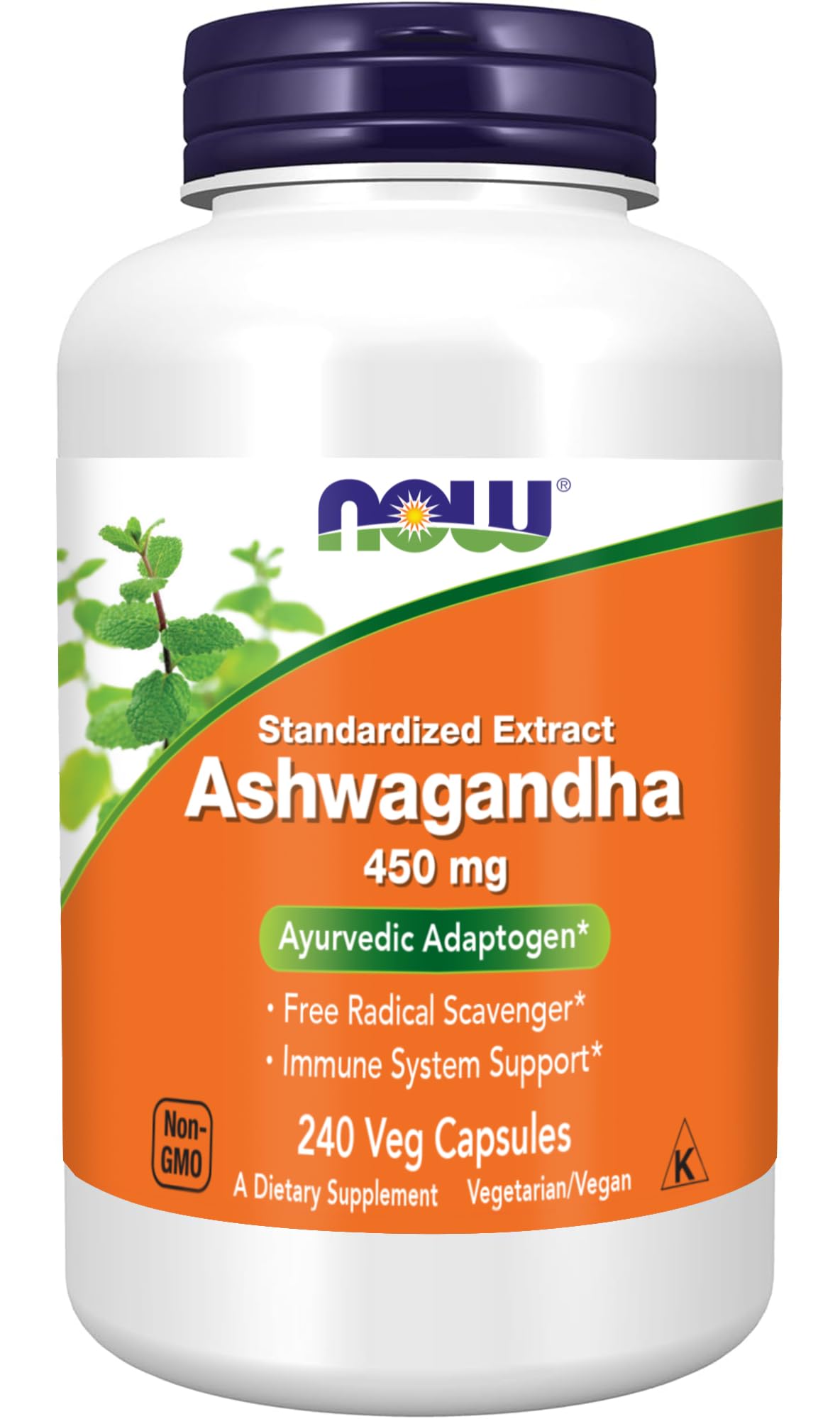 Ashwagandha Extract 450 mg Vegan 240 Veg Capsules C92457