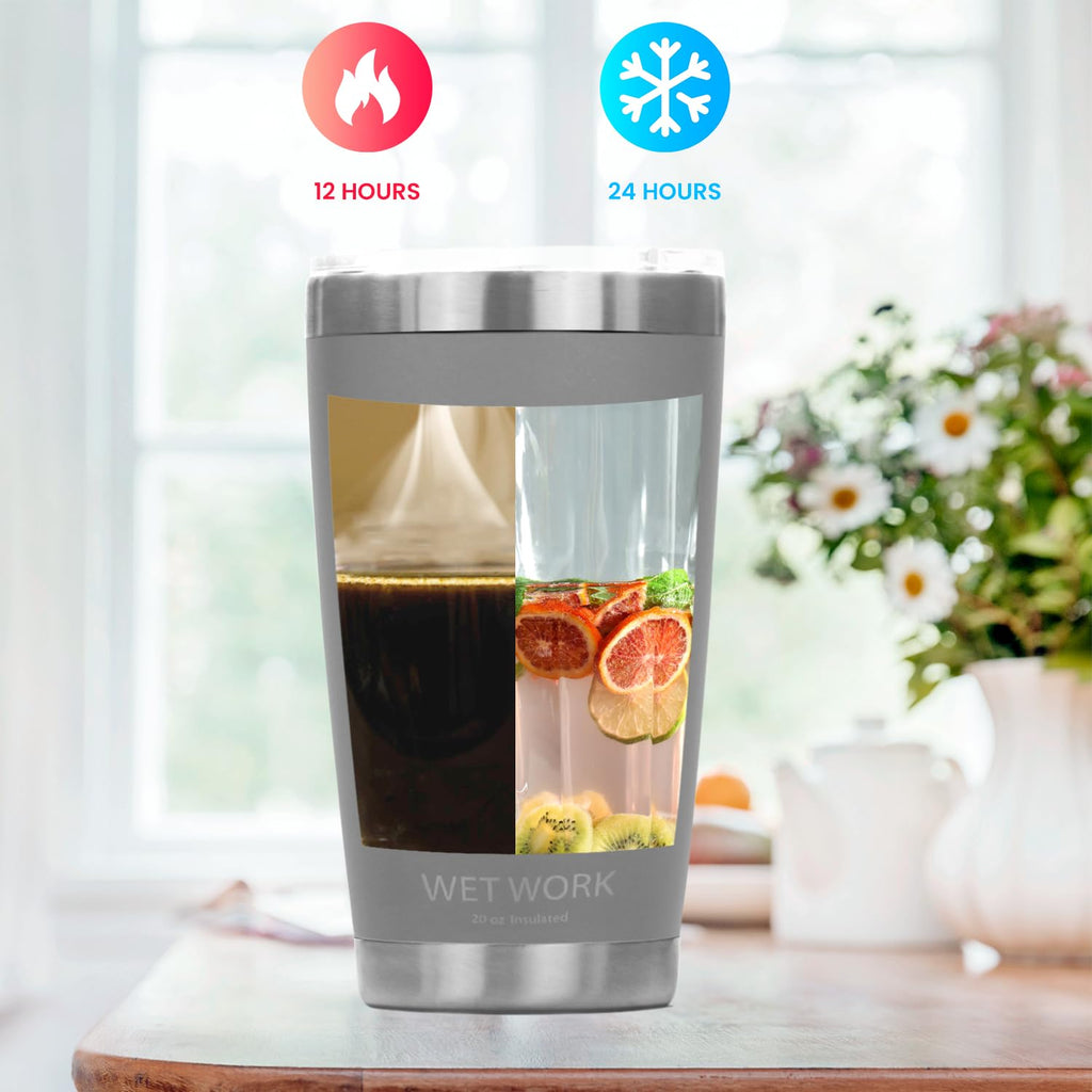 20 oz Stainless Steel Insulated Tumbler with Leak Proof Lid V762
