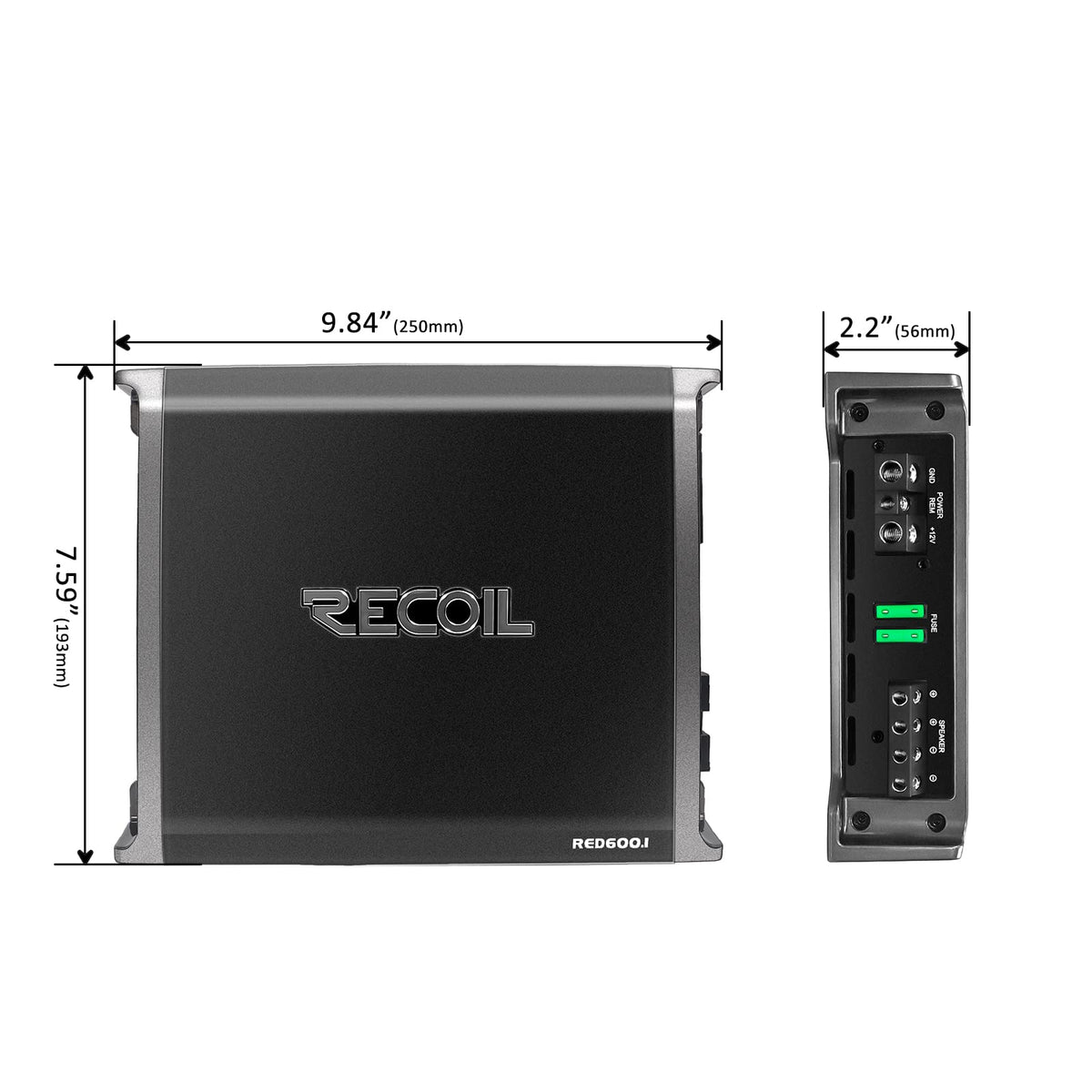 1320 Watts Class-D Car Audio Mono-Block Subwoofer Amplifier E2241