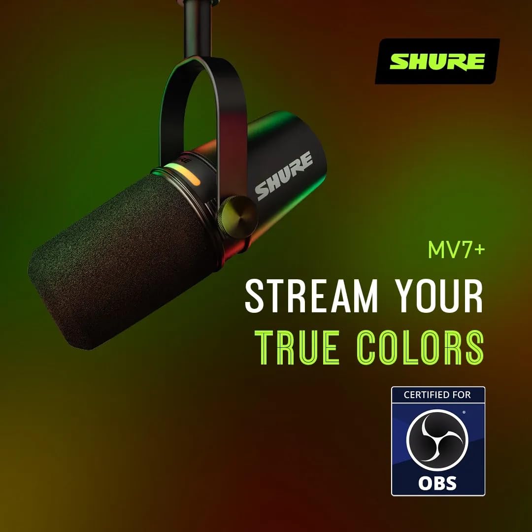 Black USB-C XLR Dynamic Microphone L158857