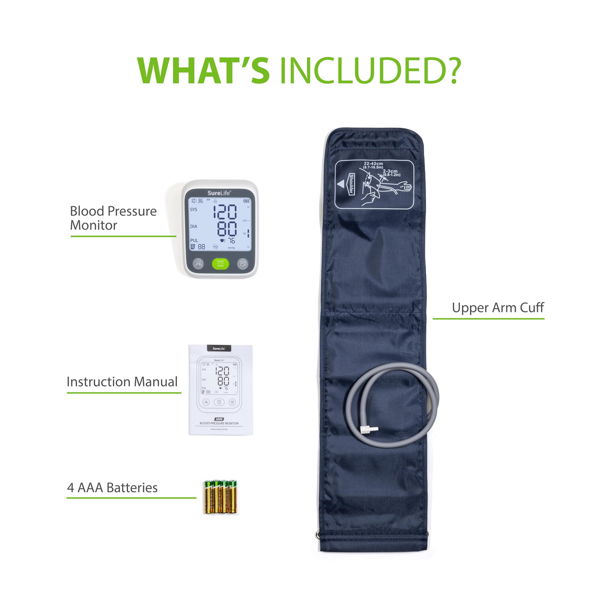Upper Arm Blood Pressure Monitor with Arm Cuff E142122