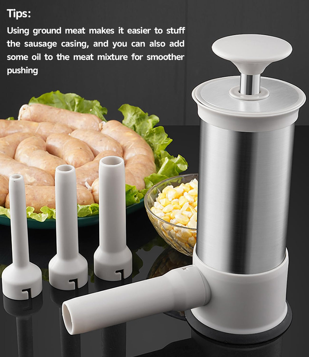 Vertical Stainless Steel Sausage Stuffer 2.2LBS O426