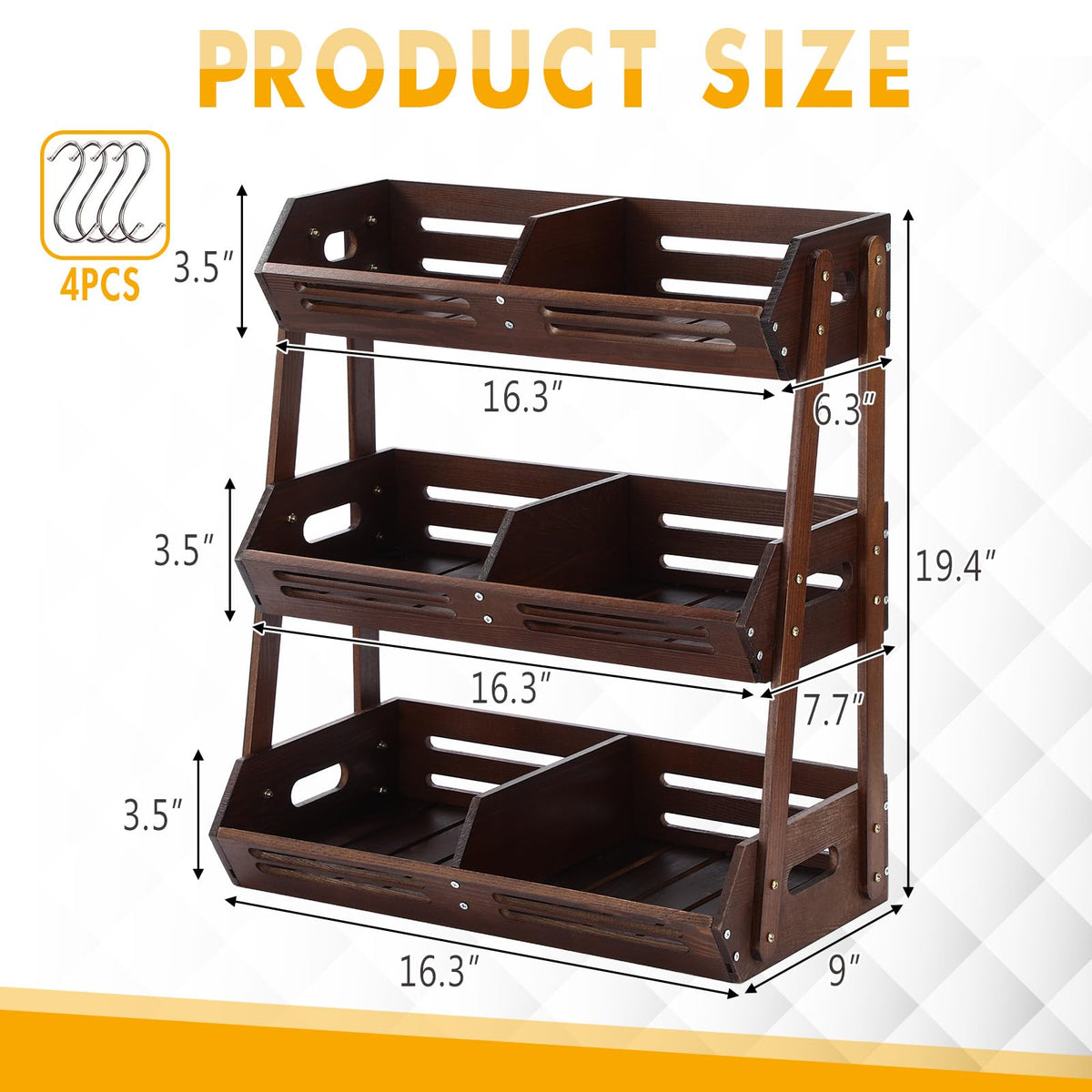 3 Tier Fruit Basket N427