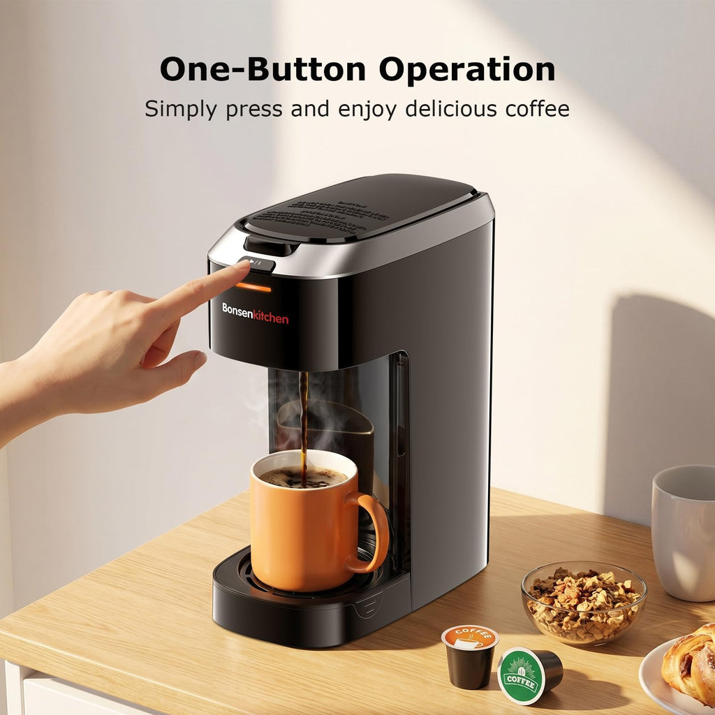 2-in-1 Single Serve Coffee Maker P531537