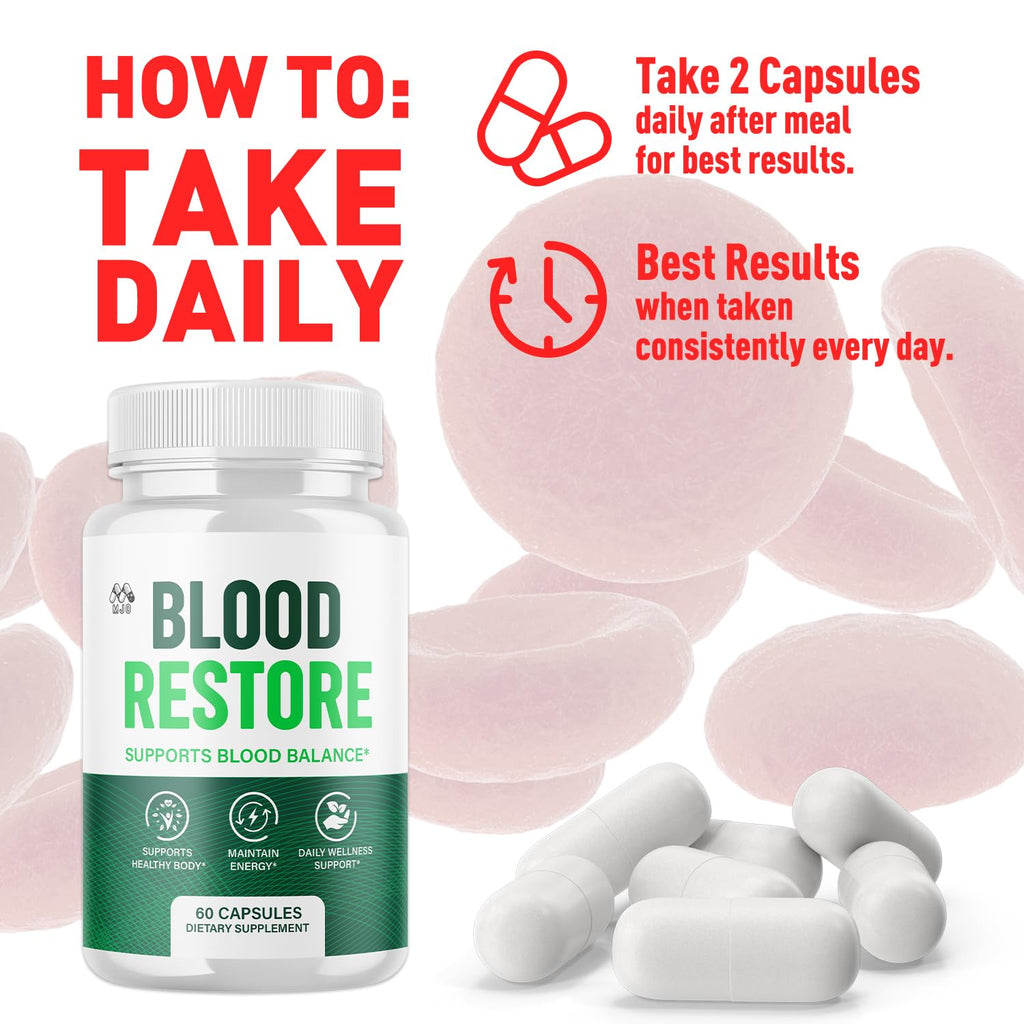 2 Pack Blood Restore Capsules 120 Capsules U31970