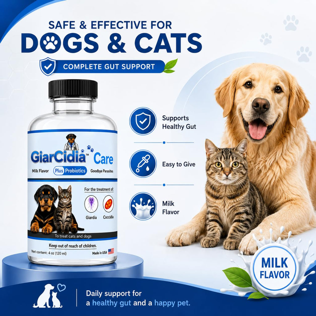 Milk Flavor Dewormer for Cats & Dogs 120ml with Dropper W1962