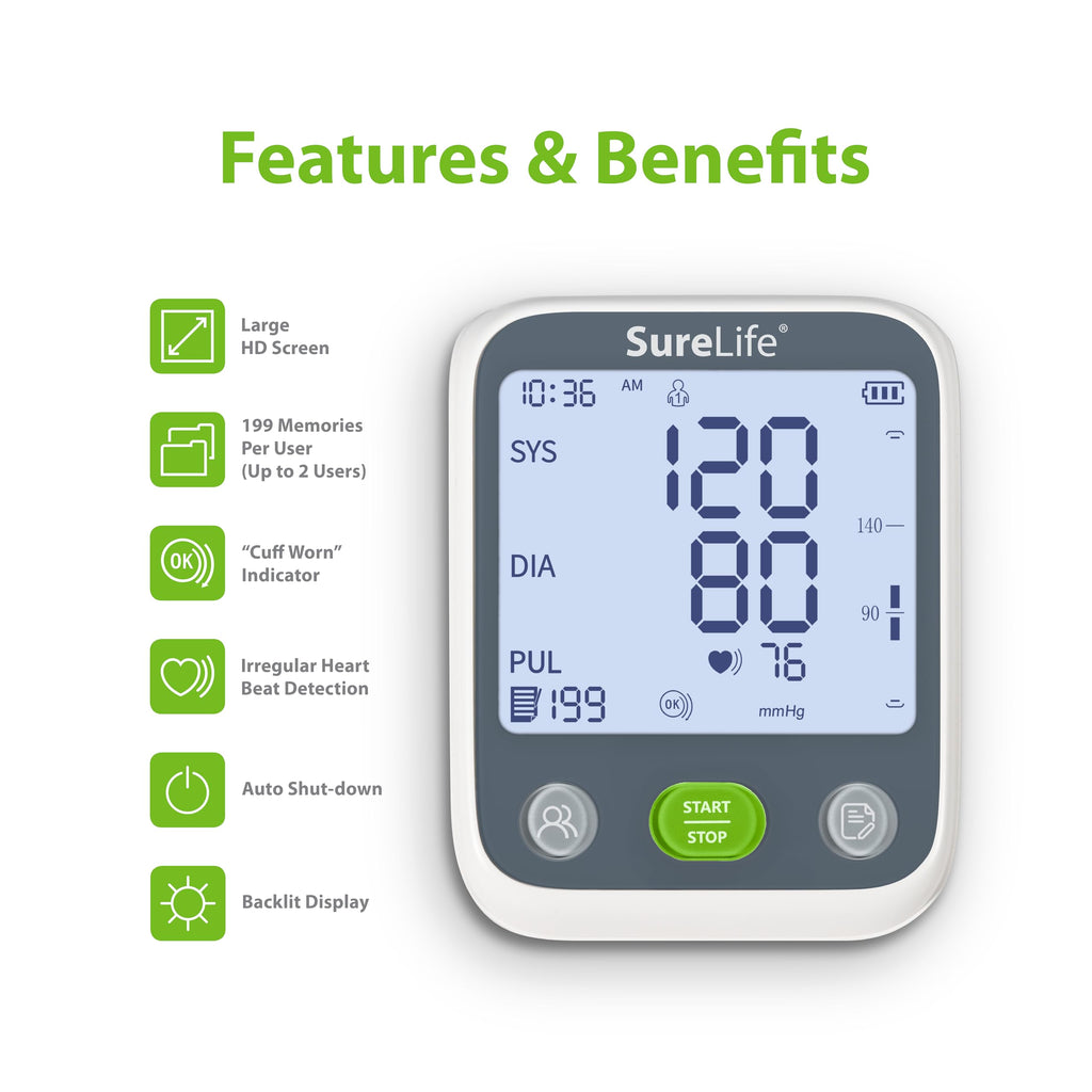 Upper Arm Blood Pressure Monitor with Arm Cuff E142122