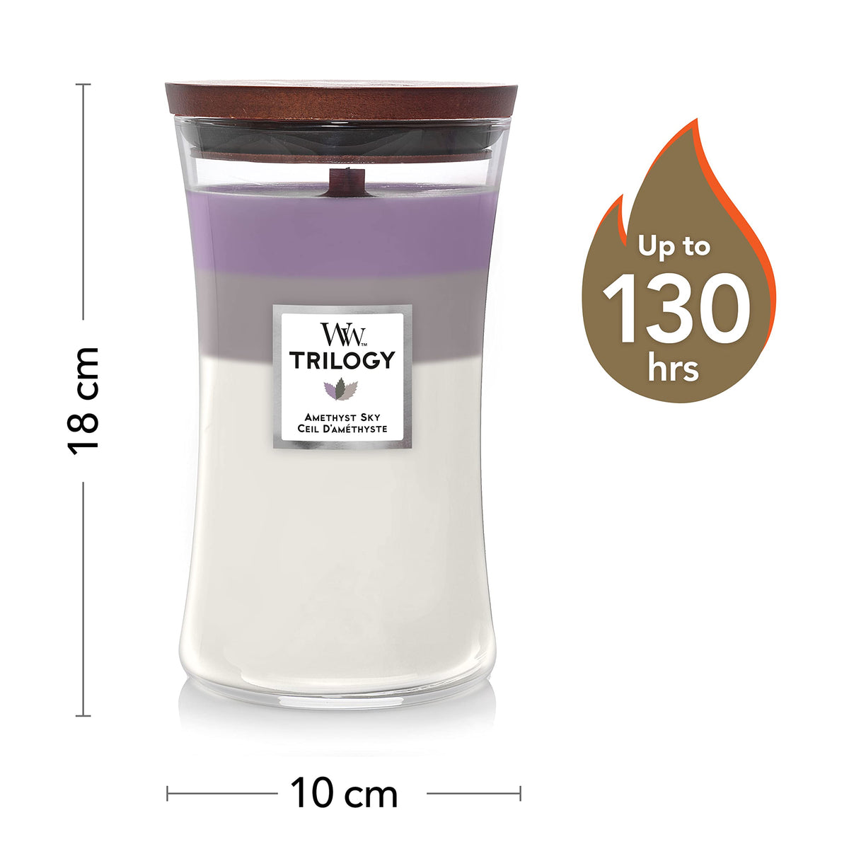 Large Scented Candle with Crackling Wick B423