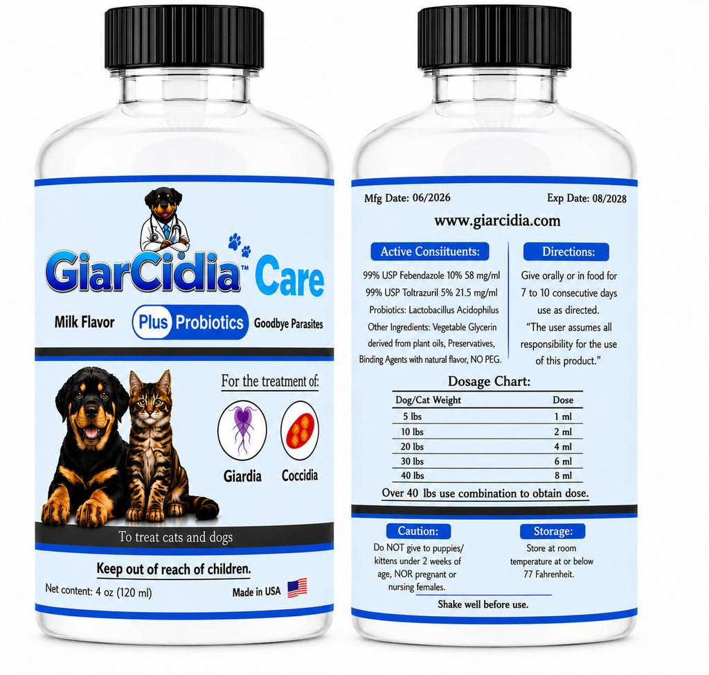 Milk Flavor Dewormer for Cats & Dogs 120ml with Dropper W1962