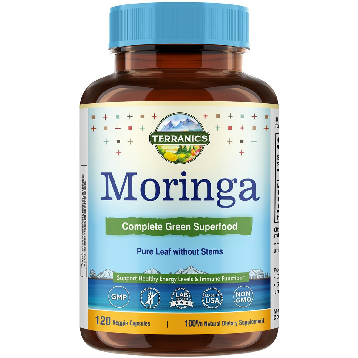 Moringa Oleifera Leaf Powder 120 Vegan Caps H196149