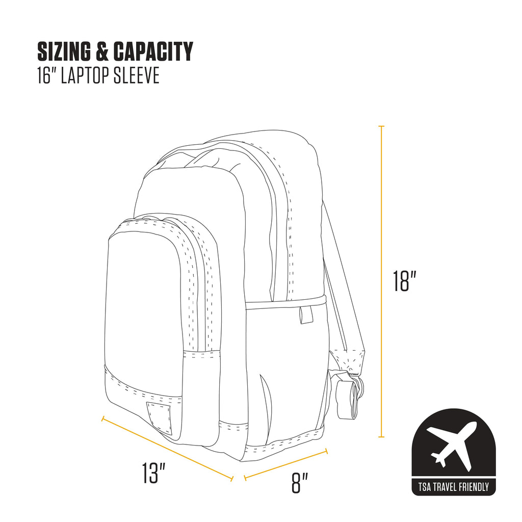 Black 25L Backpack U63492