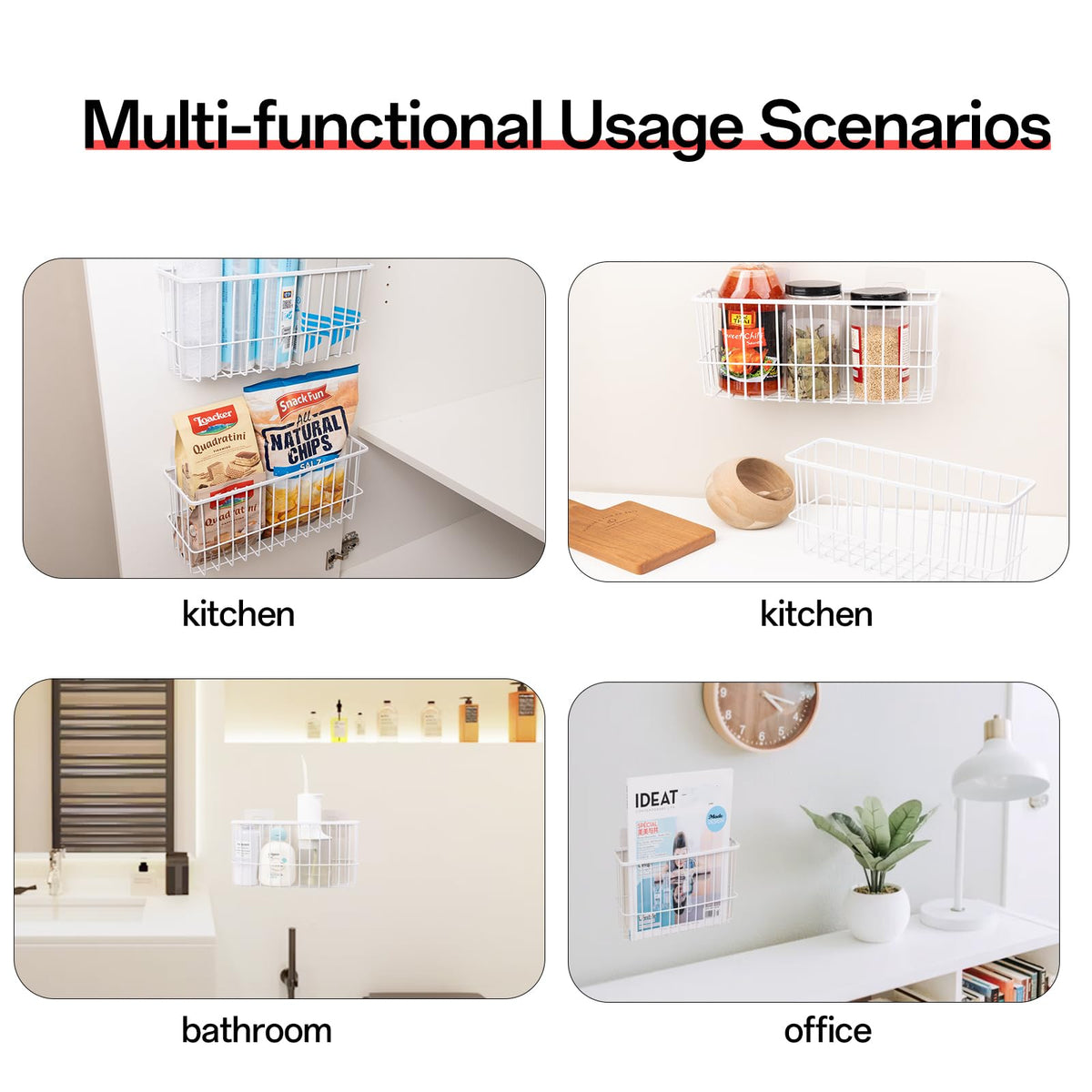 2 Piece Kitchen Cabinet Door Storage Box N99437