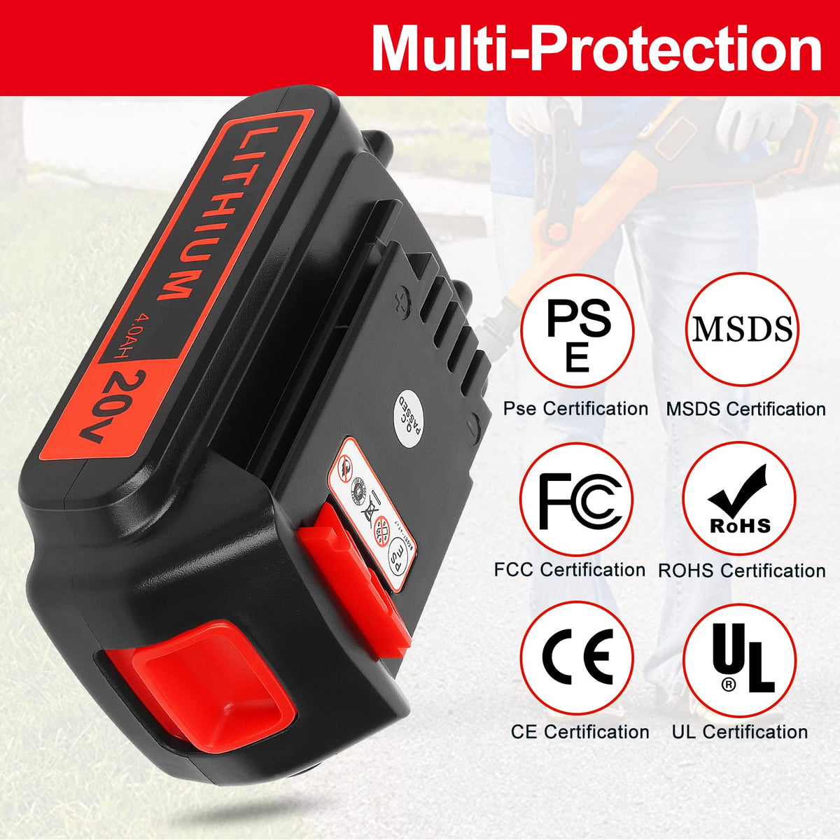 20v 4.0ah Lithium Battery 2 Pack L42221