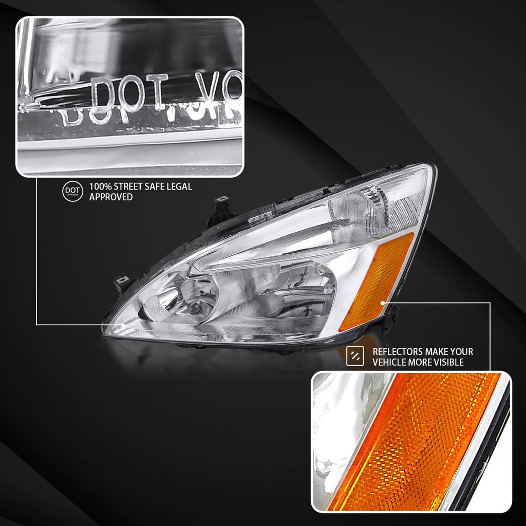 Chrome Left+Right Headlights P861359