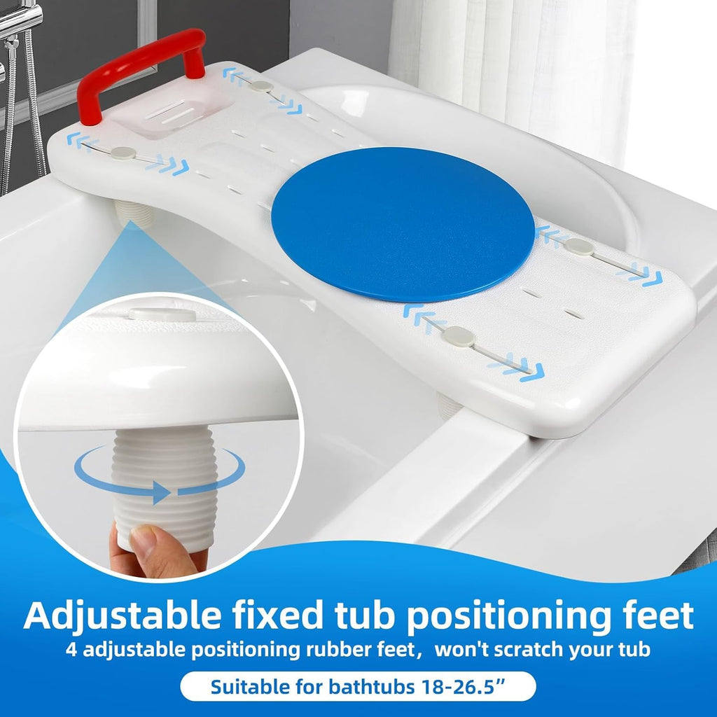 Rotating Tub Transfer Bench with Handle, 300 lbs F643957