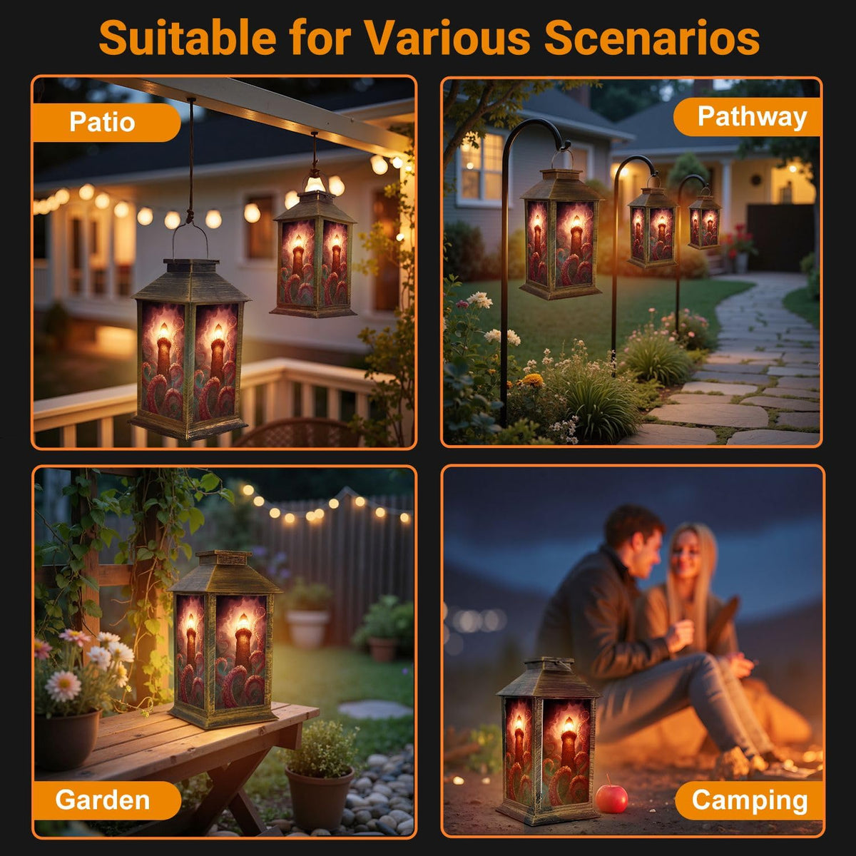 Solar Outdoor Hanging Lantern I8547