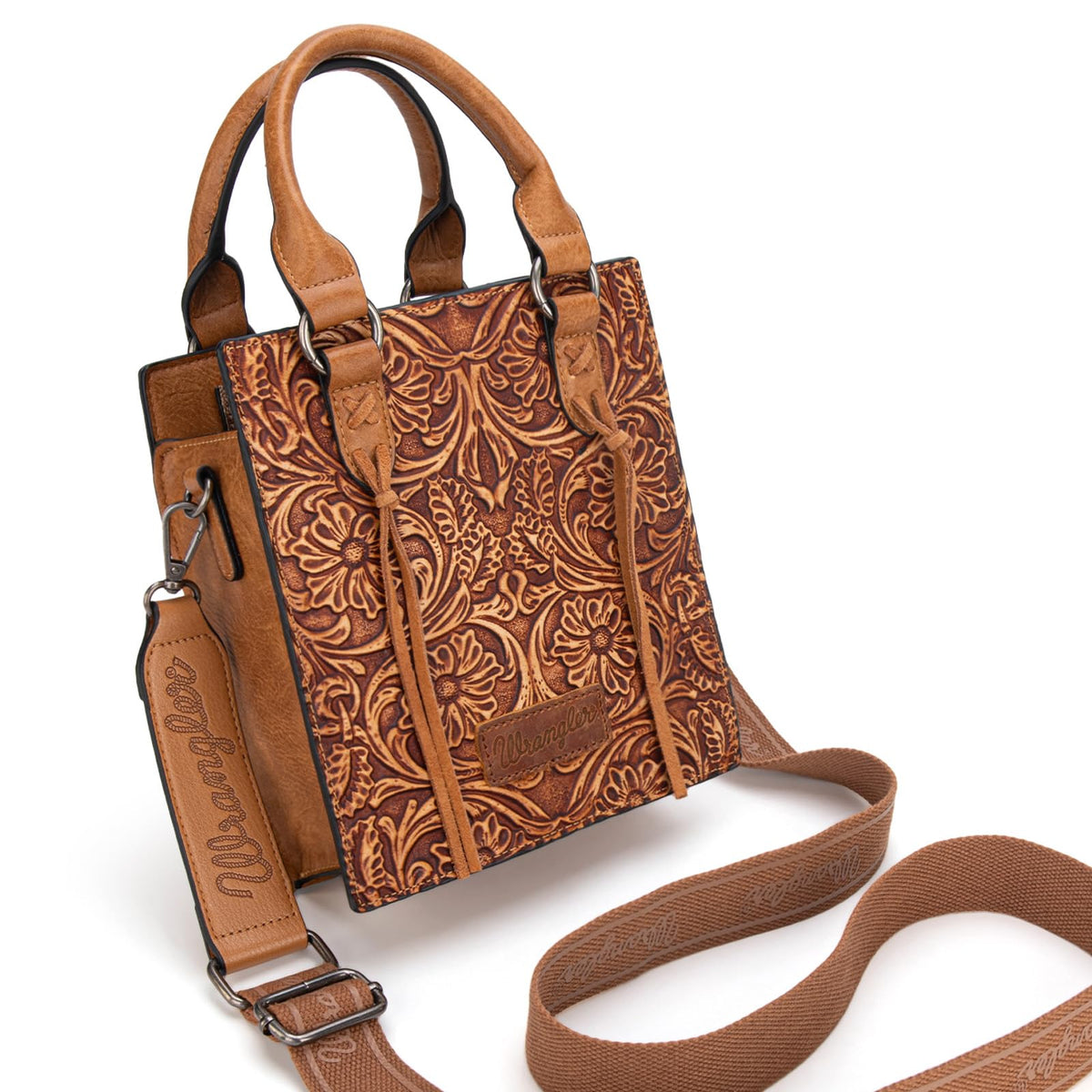Embossed Fringe Crossbody Purse I17253