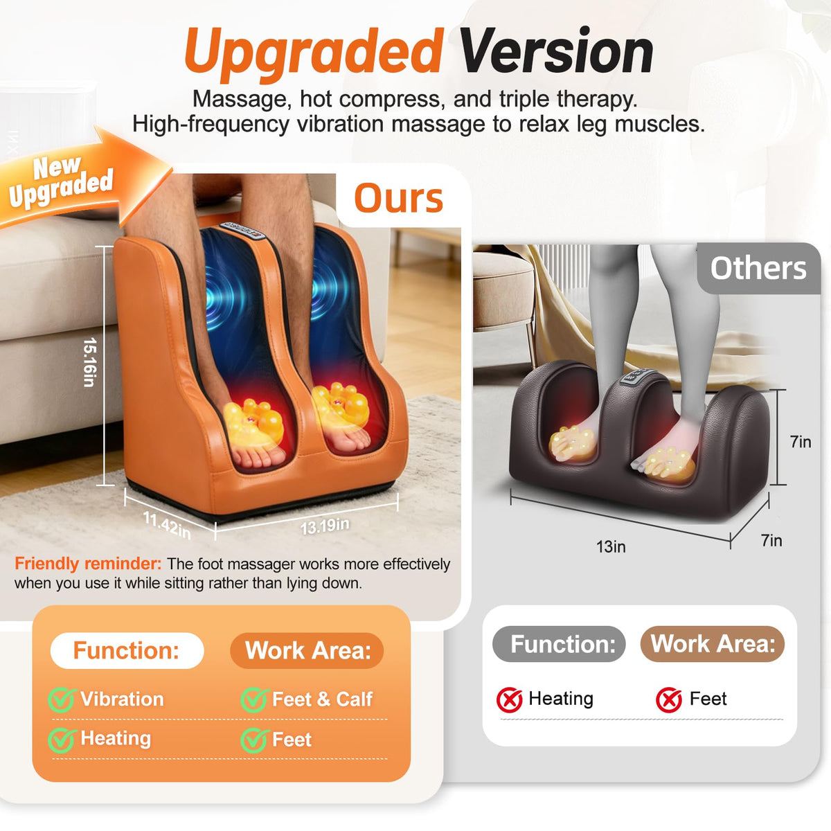 Full Body Massage Mat with Foot Massager D505849