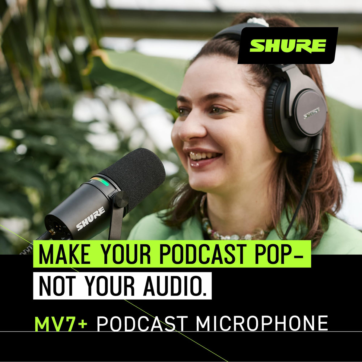 Black USB-C XLR Dynamic Microphone L158857