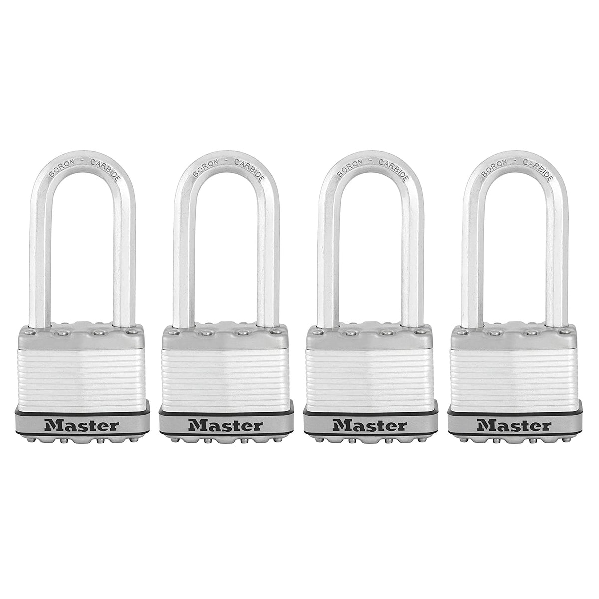 Heavy Duty Outdoor Padlock with Key, 4 Pack Keyed-Alike K2443