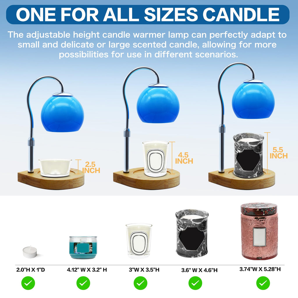 Candle Warmer Lamp with Timer and Adjustable Height C241