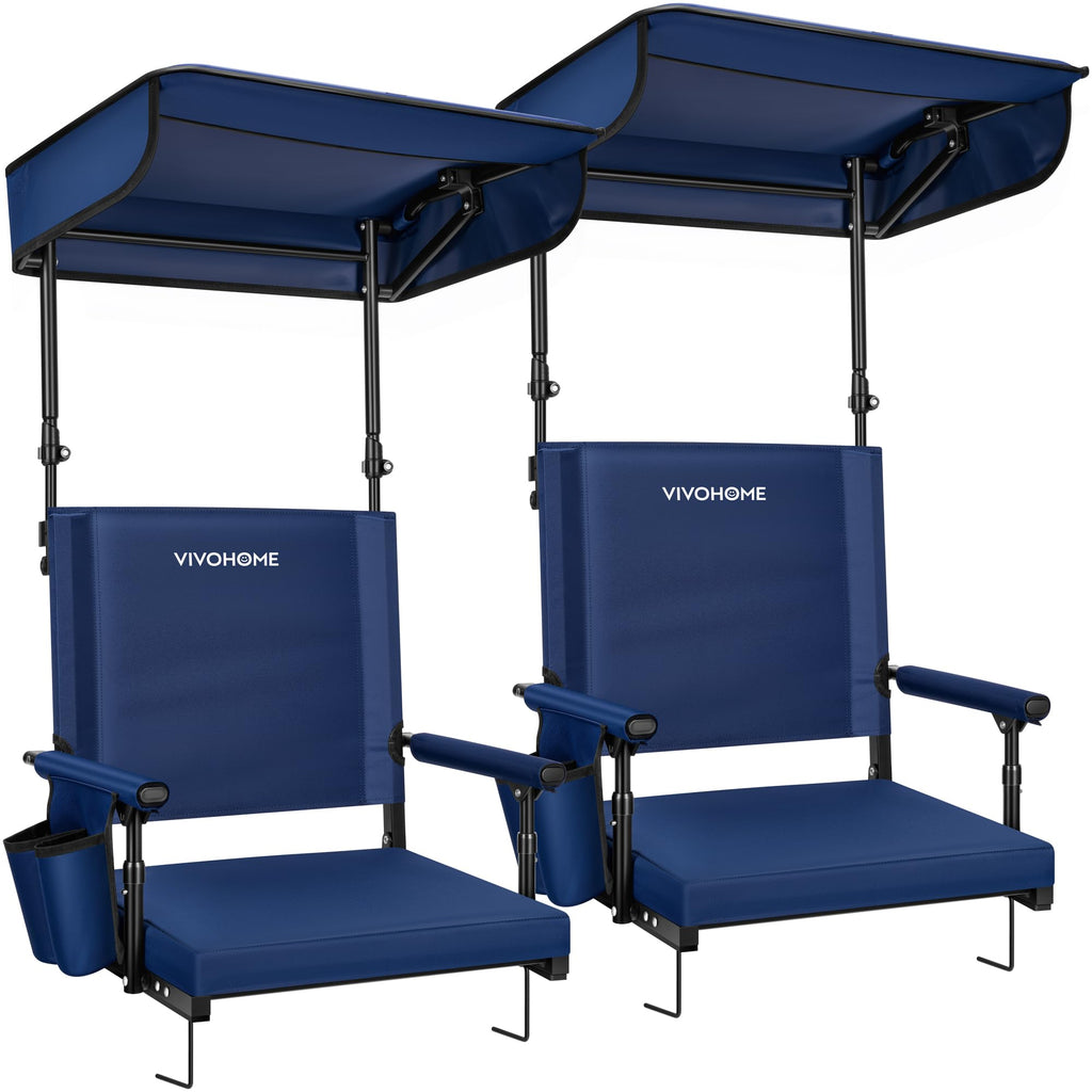 Stadium Seat with Sunshade Canopy and Back Support N6899