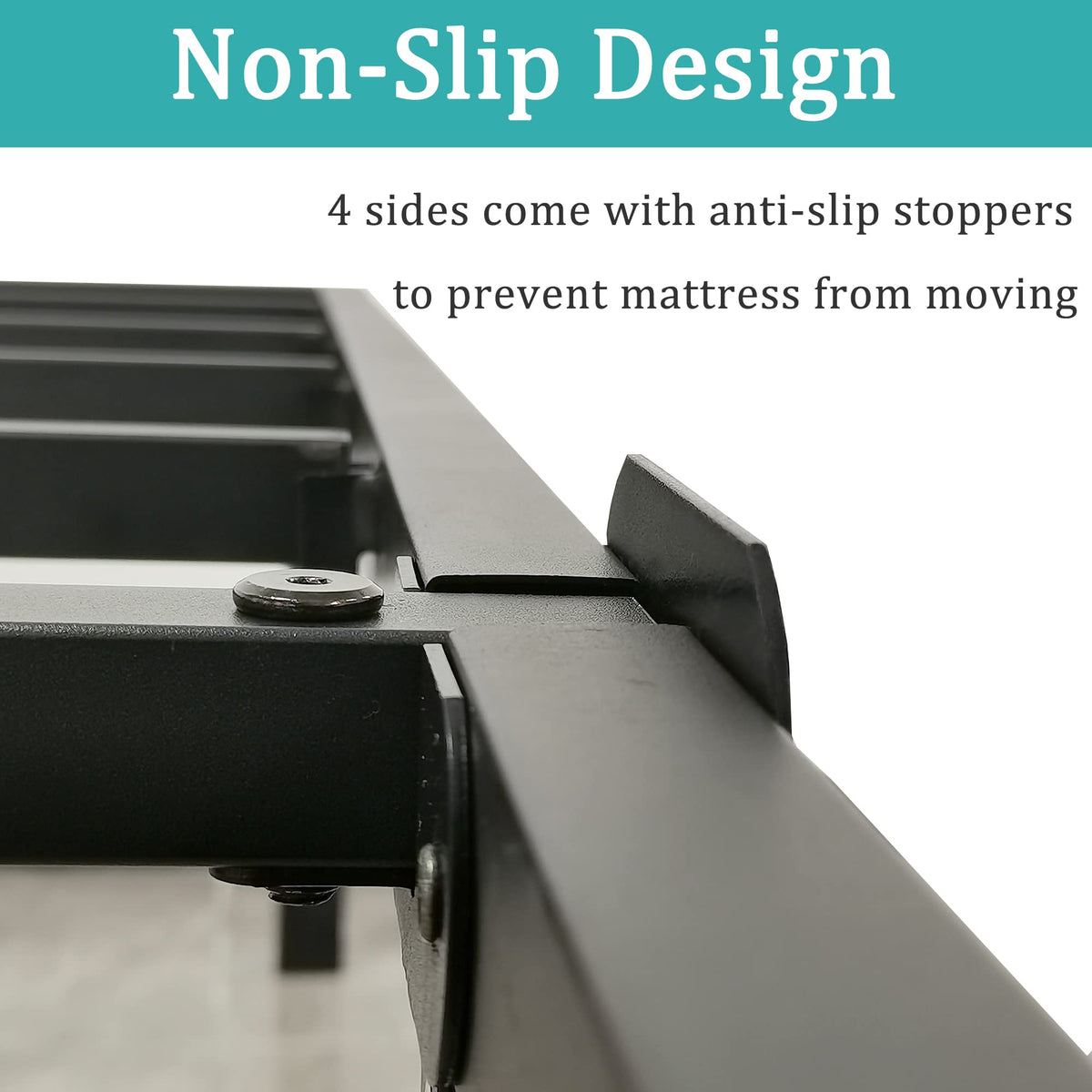Queen Size 14 Inch Heavy Duty Metal Platform Bed Frame L488716