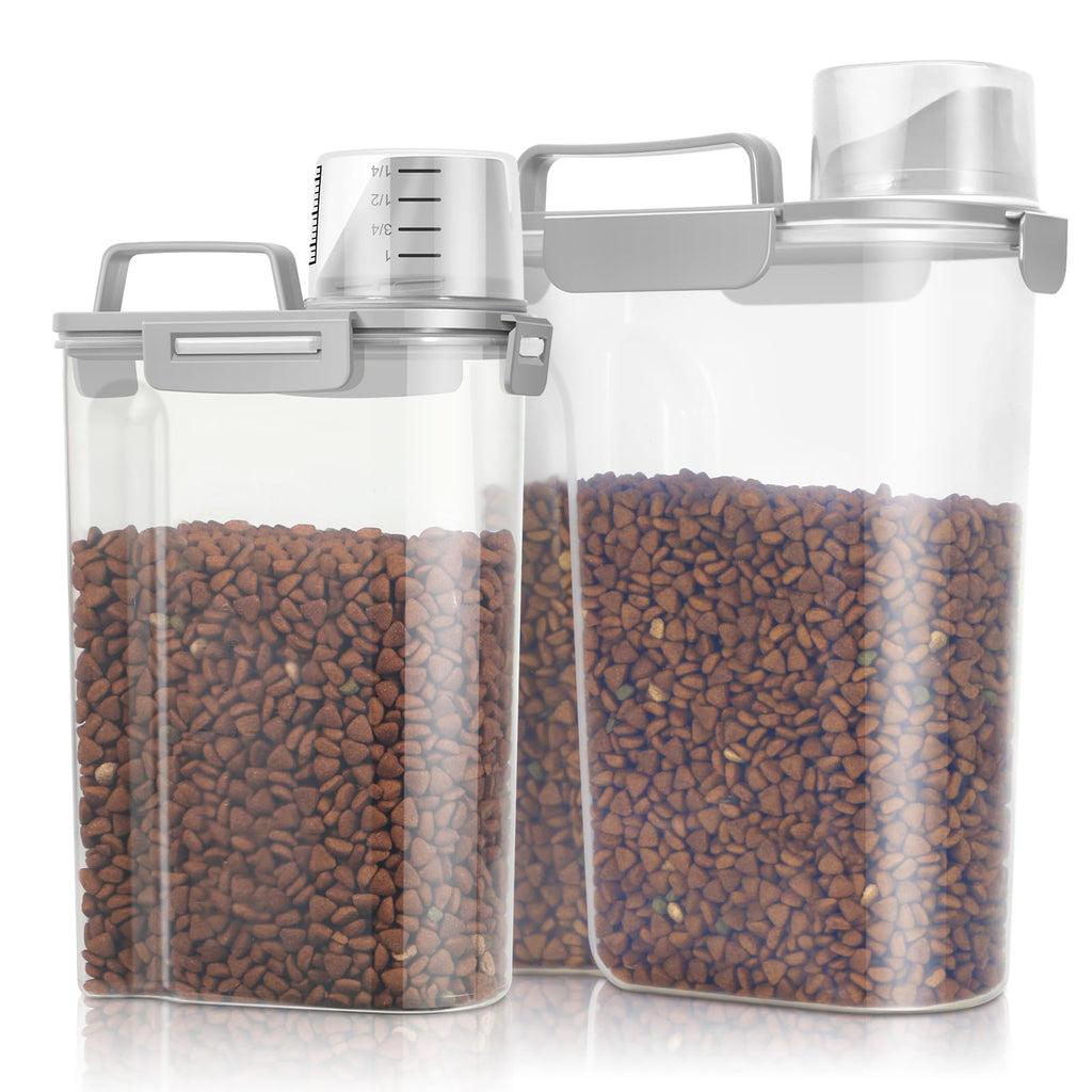 2 Pack Airtight Pet Food Storage Containers with Spout N271
