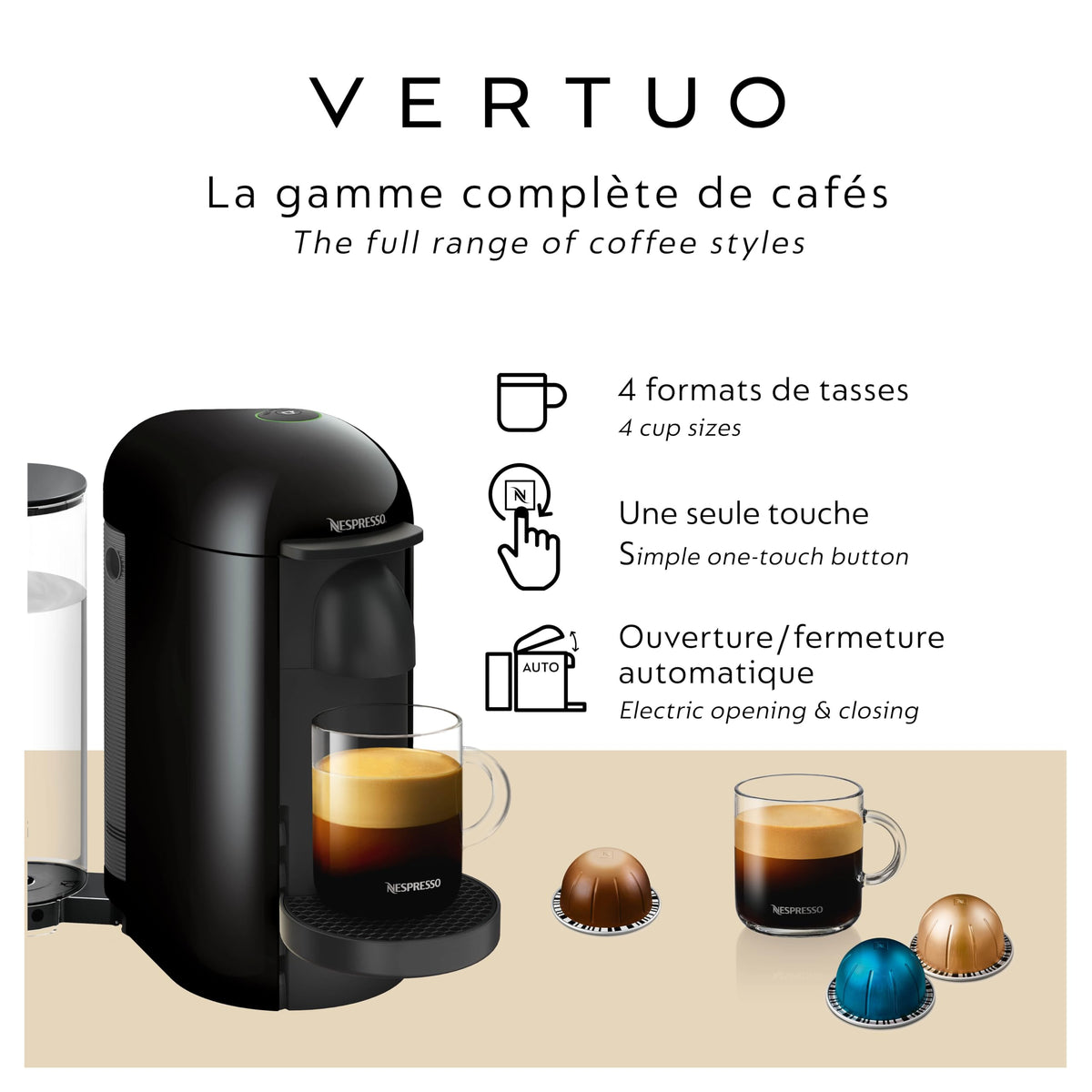 Ink Black Coffee and Espresso Maker Y636